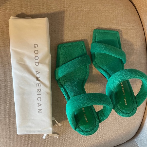 Good American Terry Slip on High Heels Sandals. New. Size 6 - Picture 11 of 16